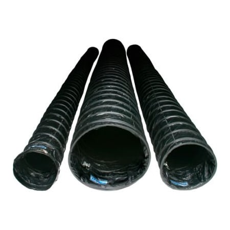 Euramco Safety EckoFlex Flame Retardant Conductive Duct For 8in Fan, 15'L FDT0815CBB